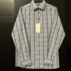 Hart Schaffner Marx Blue Casual Button Down Shirt